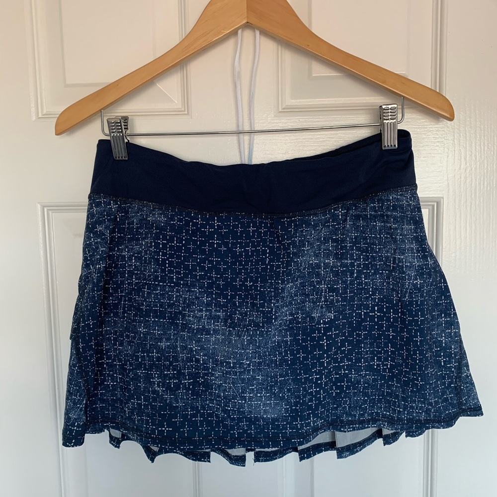 Lululemon blue pattern raffles skirt skirt